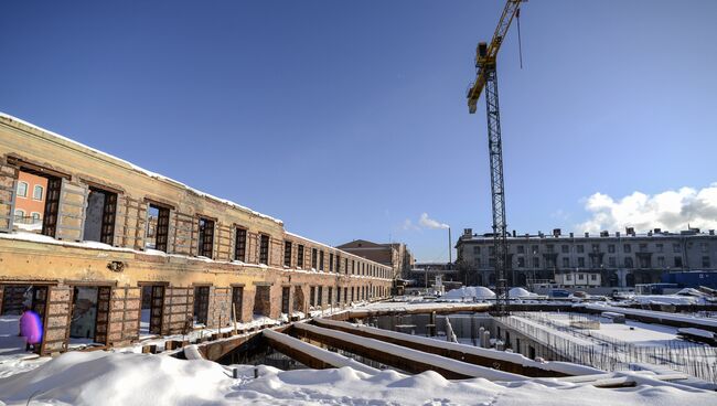 Строительство новой сцены Академического Малого драматического театра в Санкт-Петербурге