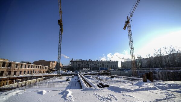 Строительство новой сцены Академического Малого драматического театра в Санкт-Петербурге