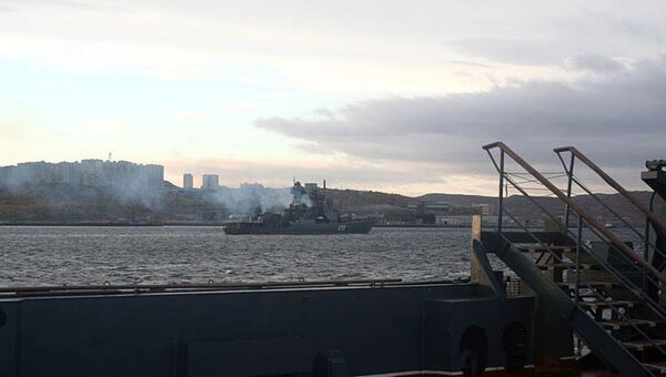 Большой противолодочный корабль Адмирал Чабаненко вышел в море для участия в учениях