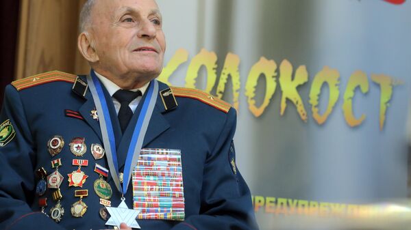Ветеран Великой Отечественной войны Леонтий Бранд, принимавший участие в освобождении Освенцима в 1945 год