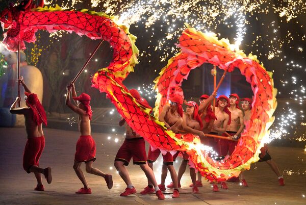Празднование китайского Нового года в Пекине