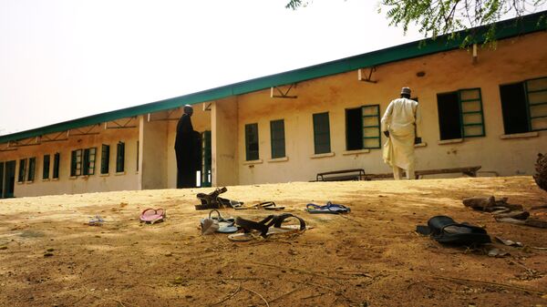 Здание школы в нигерийском штате Йобе, откуда были похищены 111 учениц. 22 февраля 2018