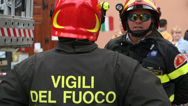 Пожарные в Италии. Архивное фото