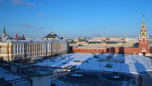 Вид Московского Кремля