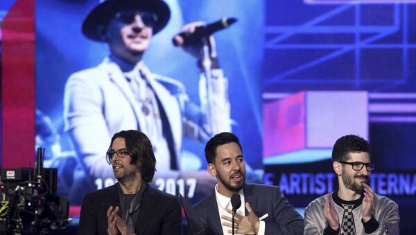 Группа Linkin Park на церемонии вручения премии American Music Awards