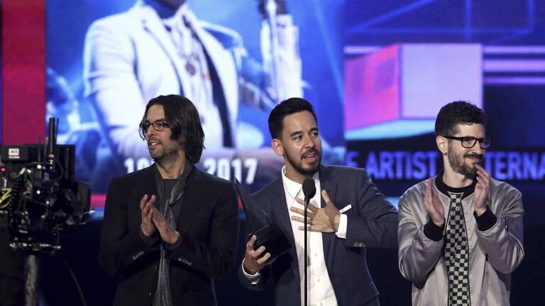 Группа Linkin Park на церемонии вручения премии American Music Awards