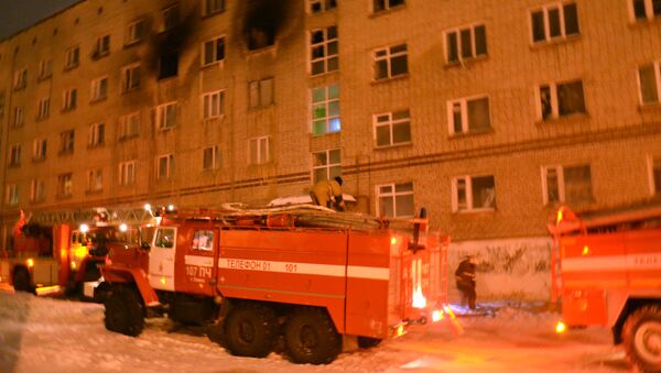 Ситуация на месте пожара в жилом доме в Чусовском районе. 27 февраля 2018