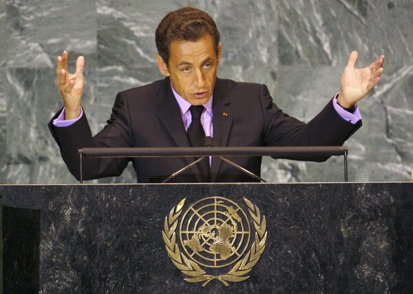 Выступление президента Франции Николя Саркози на Генассамблее ООН