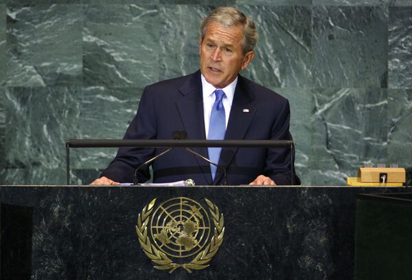 Выступление президента США Джорджа Буша на Генассамблее ООН