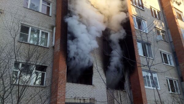 Пожар в городском поселении Раменское на улице Кирова. 1 марта 2018