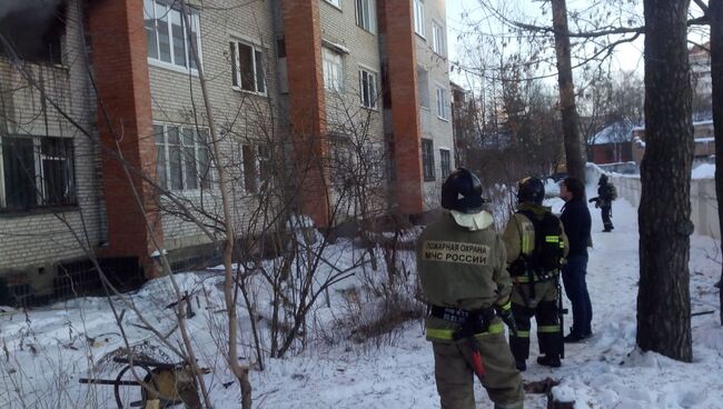 Последствия пожара в городском поселении Раменское на улице Кирова. 1 марта 2018