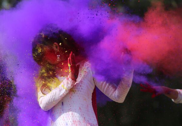 Фестиваль красок Холи в Бхопале