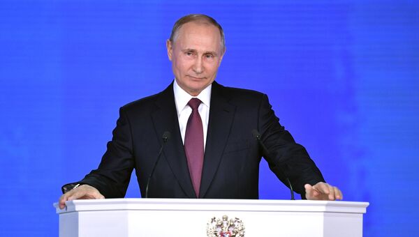 Президент РФ Владимир Путин. 1 марта 2018