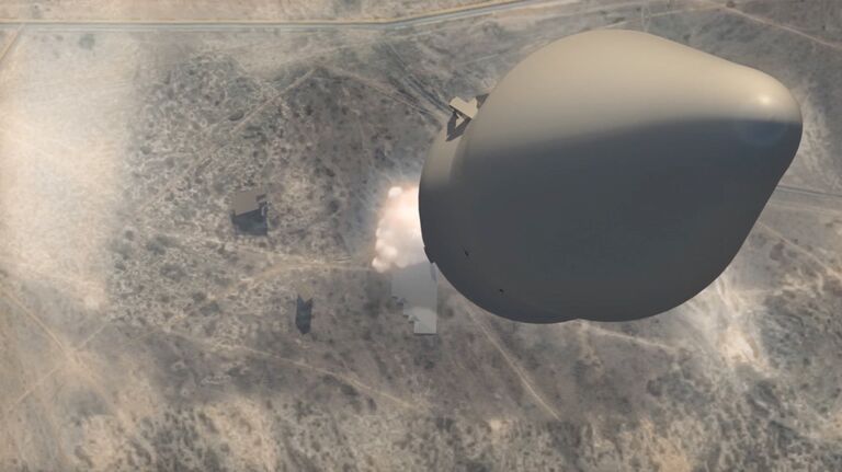 Графическое изображение российского ракетного комплекса стратегического назначения с гиперзвуковым планирующим крылатым блоком Графическое изображение российского ракетного комплекса стратегического назначения с гиперзвуковым планирующим крылатым блоком