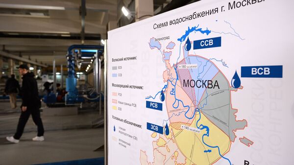 Схема водоснабжения города Москвы