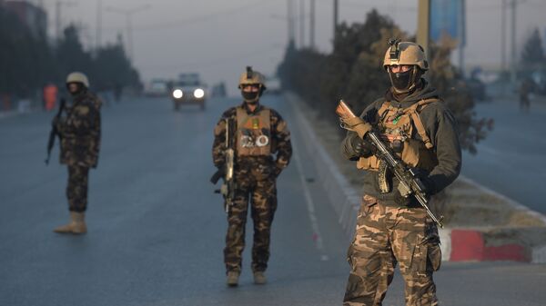 Афганские военные в Кабуле
