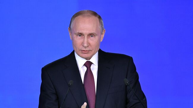 Президент РФ Владимир Путин. 1 марта 2018