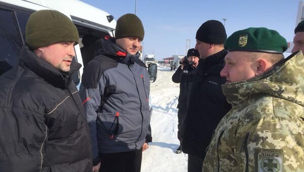 Украинские пограничники, переданные российской стороной. 2 марта 2018