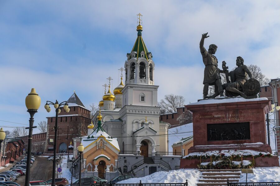 Площадь народного единства в нижнем новгороде фото