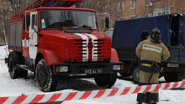 Сотрудники пожарной охраны на Украине