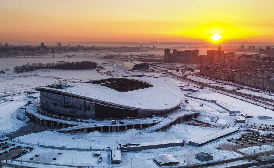 Вид на стадион Казань Арена