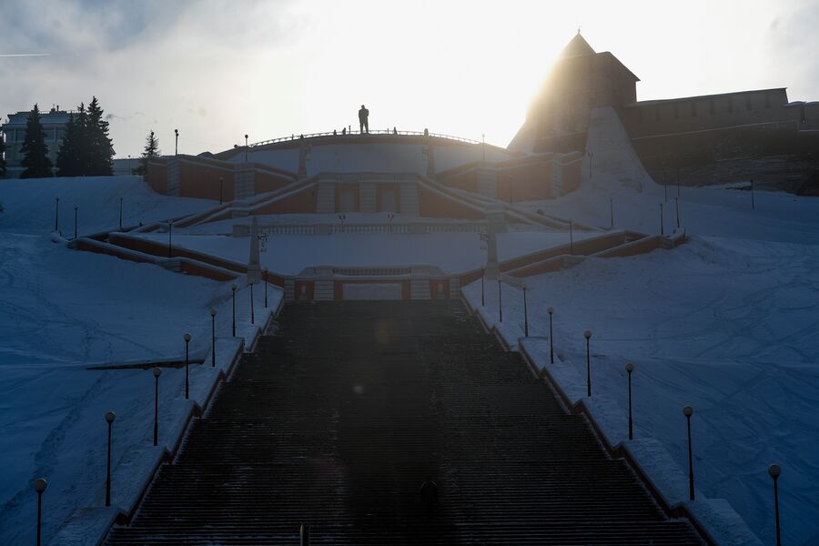 Чкаловская лестница  в Нижнем Новгороде