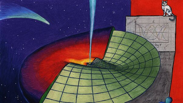 Так художник представил себе связь между орбитами планет и уравнением Шредингера