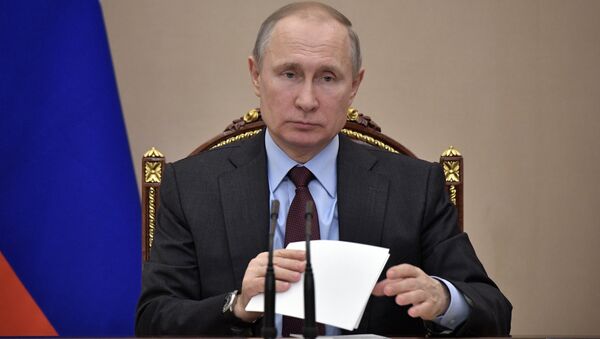 Владимир Путин проводит заседание Комиссии по вопросам военно-технического сотрудничества России с иностранными государствами. 5 марта 2018