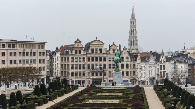 Вид на одну из улиц Брюсселя, Бельгия. Архивное фото
