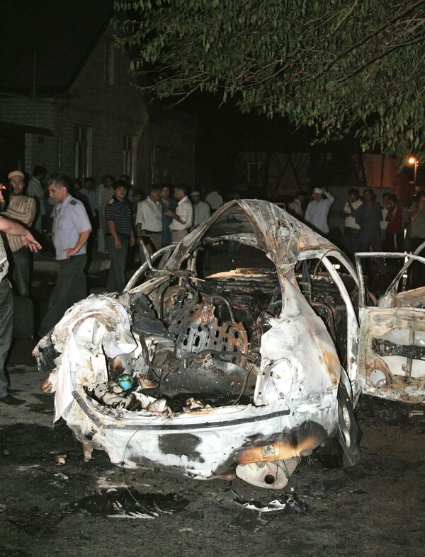 Автомобиль после взрыва