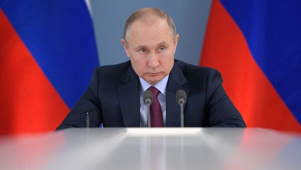 Президент РФ Владимир Путин. 7 марта 2018
