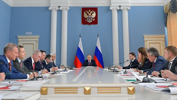 Президент РФ Владимир Путин проводит заседание наблюдательного совета Агентства стратегических инициатив в Самаре. 7 марта 2018