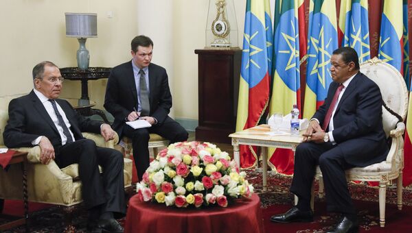 Встреча Министра иностранных дел России Сергея Лаврова с Президентом Эфиопии Мулату Тешоме Вирту, Аддис-Абеба. 9 марта 2018