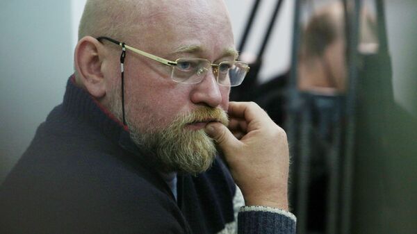 Руководитель Центра обмена военнопленными Офицерский корпус Владимир Рубан во время судебного заседания в Киеве