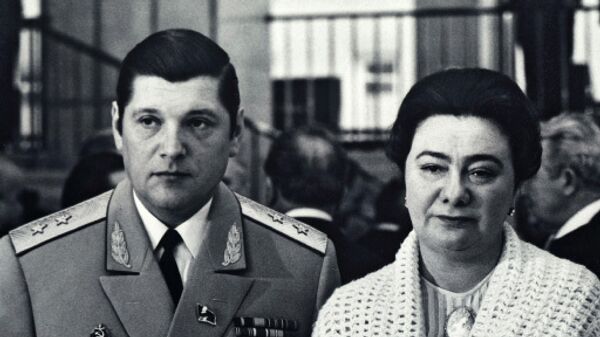 Заместитель министра внутренних дел СССР генерал-лейтенант Юрий Михайлович Чурбанов с женой Галиной Леонидовной Брежневой. 1981 г