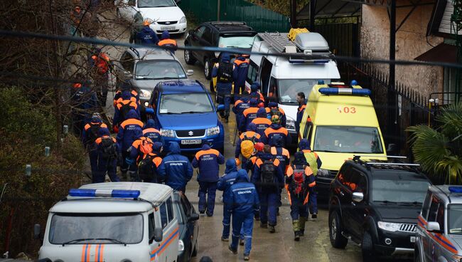 Поисковая операция по розыску пропавшей девочки в Сочи.