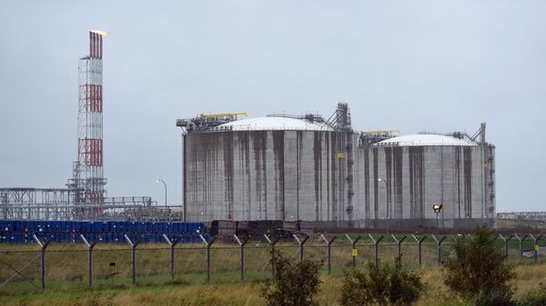 Завод по сжижению природного газа в Южно-Сахалинске. Архивное фото