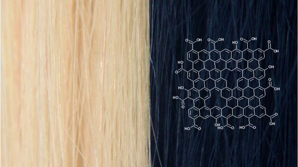 Волосы, окрашенные краской из наночастиц графена