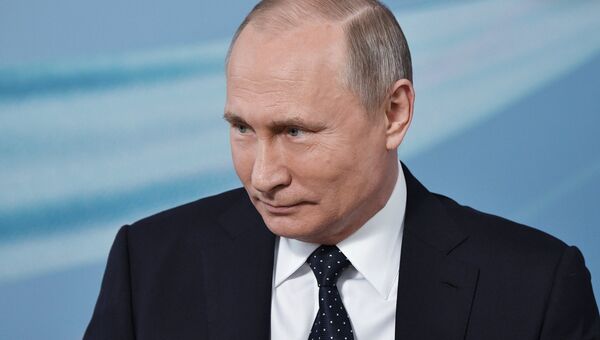 Президент РФ Владимир Путин на форуме Россия – страна возможностей. 15 марта 2018