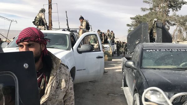 Сирийские военные в Восточной Гуте. 15 марта 2018