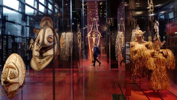 Коллекция музея на набережной Бранли в Париже. 15 марта 2018