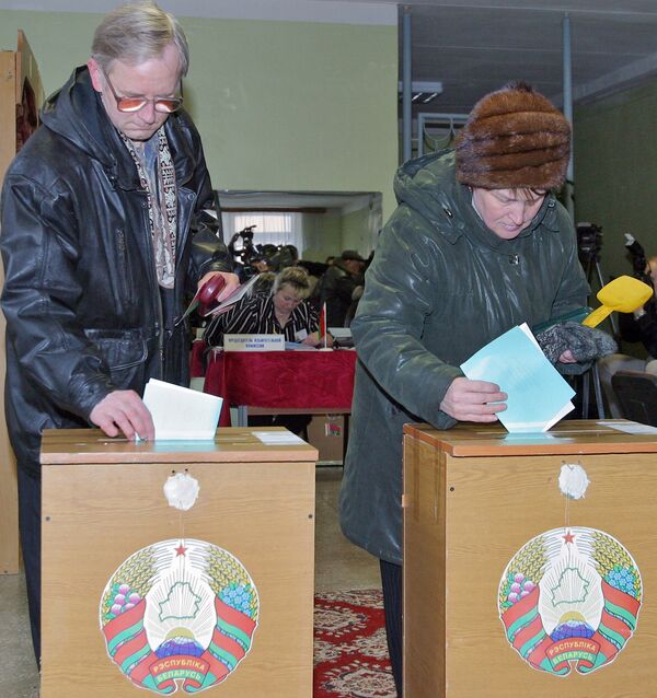 Голосование на выборах в Белоруссии
