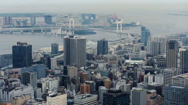 Район Минато и Радужный мост в Токио. Архивное фото