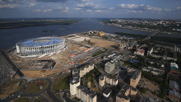 Строительство стадиона Нижний Новгород. Архивное фото