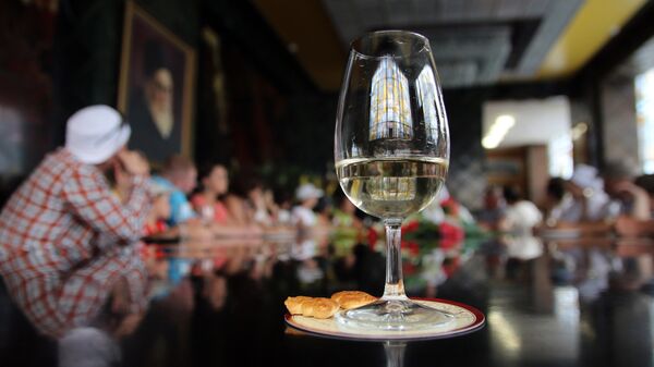 Дегустационный зал завода шампанских вин Новый свет в Крыму