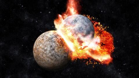 Столкновение Земли и Тейи