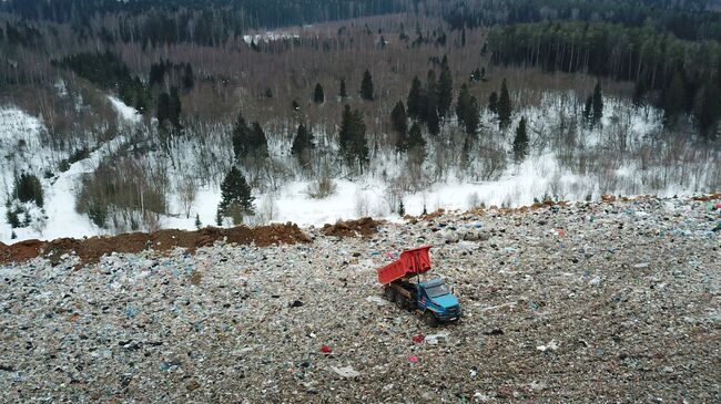 Полигон ТБО Ядрово в Московской области. Архивное фото