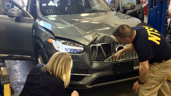 Беспилотный автомобиль Uber, сбивший велосипедистку в американском городе Темпе. 20 марта 2018