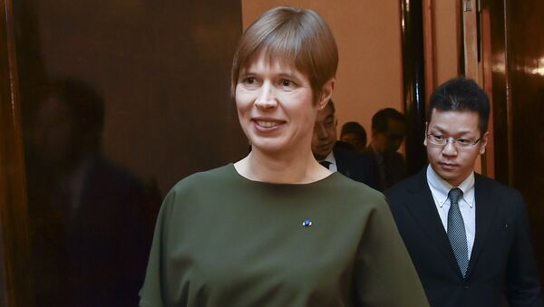 Президент Эстонской Республики Керсти Кальюлайд. Архивное фото