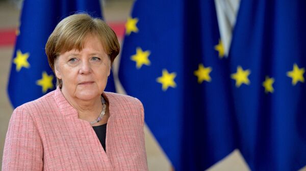Канцлер Германии Ангела Меркель на саммите ЕС в Брюсселе. 22 марта 2018